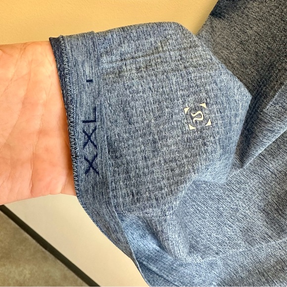 Men’s Lululemon Metal Vent Tech Polo Shirt - Blue XXL - Picture 3 of 4